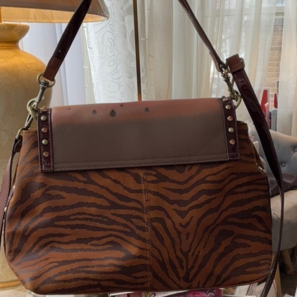 Nicole Lee Multicolor HEAVEN on EARTH Satchel with Zebra Print - Picture 2 of 7